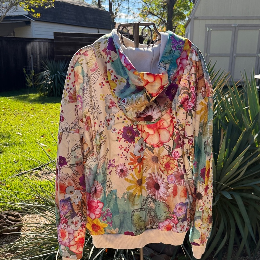 Adidas Multicolor Floral Hoodie - Picture 5 of 5